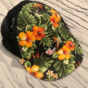 Hawaiian Floral Tropical George Hat Toddler trucker hat